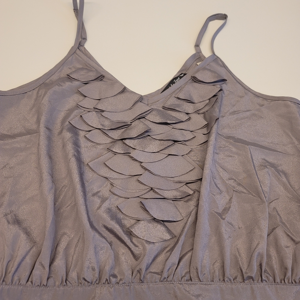 NWT [M] Double Zero Ruffle Front Crop Blouse - Picture 3 of 6